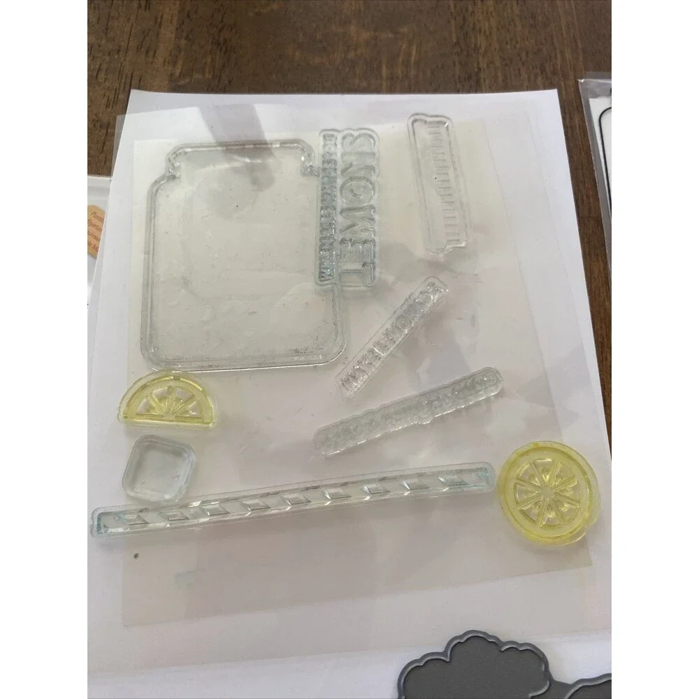 Various Rubber Stamps And Die Cuts Roses Halloween Frames Minions and More!